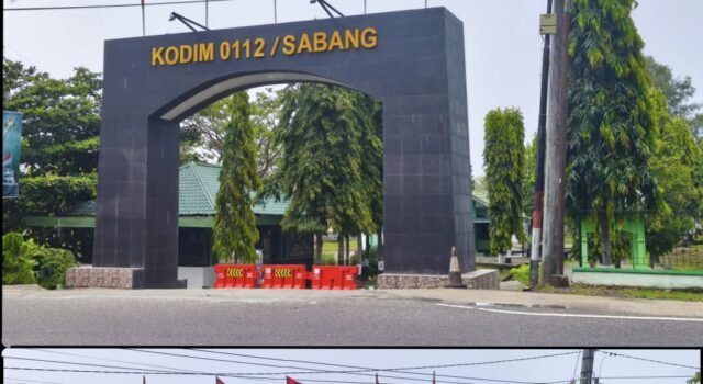 Renovasi Gapura Kodim 0112/Sabang Telah Rampung, Wajah Baru Lebih Berwibawa, Kokoh dan Representatif