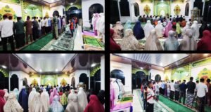 Semarak Ramadhan, Anggota Kodim 0112/Sabang Bersama Persit dan Anak-Anak Laksanakan Tarawih Berjamaah di Meunasah Nurul Jannah