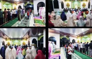Semarak Ramadhan, Anggota Kodim 0112/Sabang Bersama Persit dan Anak-Anak Laksanakan Tarawih Berjamaah di Meunasah Nurul Jannah