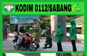 Kodim 0112/Sabang Berbagi Takjil, Wujud Kepedulian dan Kebersamaan di Bulan Suci