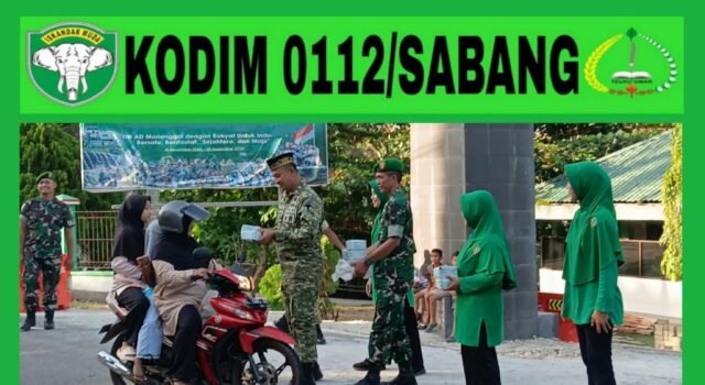 Kodim 0112/Sabang Berbagi Takjil, Wujud Kepedulian dan Kebersamaan di Bulan Suci