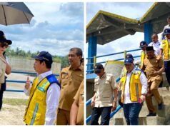 Menteri PUPR, Ketua DPRK dan Bupati Tinjau Sejumlah Infrastruktur Rusak Akibat Bencana Banjir di Bireuen