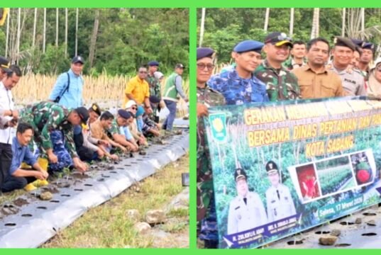 Dandim 0112/Sabang Hadiri Gerakan Menanam Cabai di Gampong Cot Ba’U, Perkuat Sinergi Ketahanan Pangan