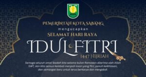 PEMERINTAH KOTA SABANG MENGUCAPKAN SELAMAT HARI RAYA IDUL FITRI 1447H/2026 M