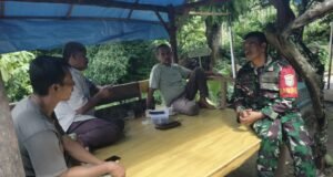 Pererat Silaturahmi Idul Fitri, Babinsa Koramil 02/Sukakarya Sambangi Warga Binaan