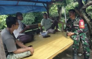 Pererat Silaturahmi Idul Fitri, Babinsa Koramil 02/Sukakarya Sambangi Warga Binaan