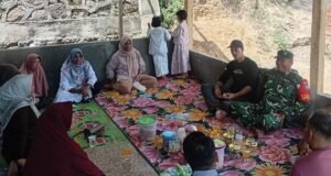 Laksanakan Anjangsana, Babinsa Koramil 02/Sukakarya Jaga Keharmonisan dan Kebersamaan Dengan Warga