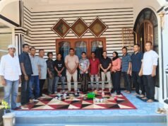 Momen Idul Fitri, Pengurus PODSI Aceh dan KPA Aceh Besar Silaturahmi di Kediaman Ketua Hasballah