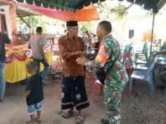 Babinsa Keuneukai Hadiri Khanduri Warga Meninggal, Sampaikan Duka Cita dan Penguatan Moril