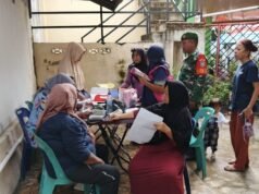 Babinsa Koramil 02/Sukakarya Monitoring Posyandu, Dukung Pencegahan Stunting di Kuta Barat