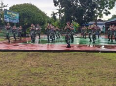 Prajurit Kodim 0112/Sabang Asah Kemampuan Bela Diri Lewat Latihan Pencak Silat Militer