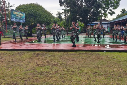 Prajurit Kodim 0112/Sabang Asah Kemampuan Bela Diri Lewat Latihan Pencak Silat Militer