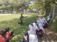Generasi Sehat dan Berprestasi, Babinsa Kuta Ateuh Edukasi Siswa Tentang Olahraga