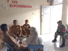 Babinsa Batee Shoek Gelar Komsos Bersama Keuchik dan Dinas Kehutanan, Bahas Kelestarian Hutan