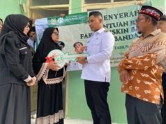 Wakil Wali Kota Banda Aceh Afdhal Menyerahkan 5 Rumah Layak Huni Pada Penerima Manfaat