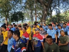 Sinergitas TNI-Polri dan Pemko Sabang Menguat dalam Olahraga Bersama di Mako Lanal