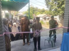 Babinsa Koramil 02/Sukakarya Hadiri Launching Pustu dan Posyandu Matahari di Kuta Ateuh