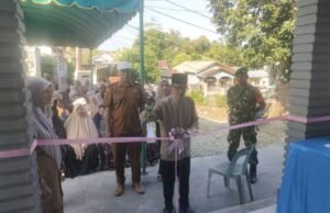 Babinsa Koramil 02/Sukakarya Hadiri Launching Pustu dan Posyandu Matahari di Kuta Ateuh