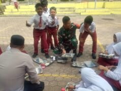 Babinsa Koramil 01/Sukajaya Sambangi Sekolah, Pastikan Program Gizi Berjalan Optimal