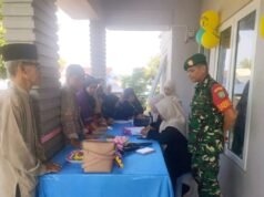 Babinsa Koramil 02/Sukakarya Dukung Posyandu Lansia, Wujud Kepedulian terhadap Kesehatan Masyarakat