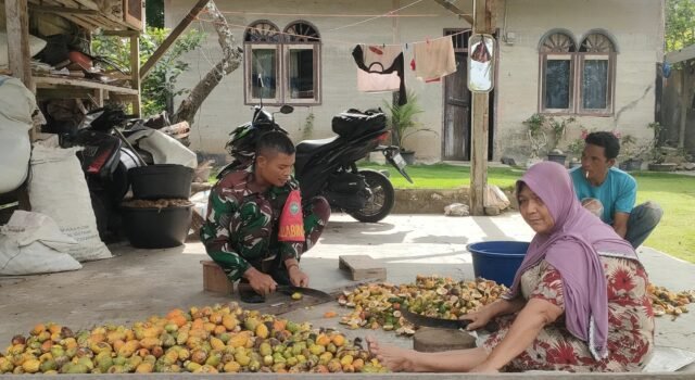 Babinsa Koramil 02/Sukakarya Aktif Dukung Peningkatan Hasil Pertanian, Hadir Langsung Bantu Warga di Lapangan