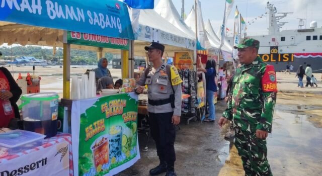 Festival Gampong Kuta Barat Meriah, Babinsa dan Bhabinkamtibmas Turun Langsung Lakukan Monitoring