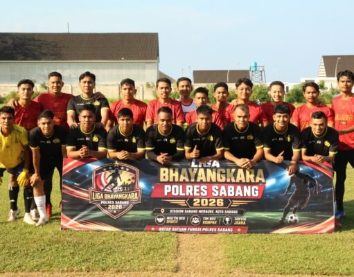 Kapolres Sabang Resmi Buka Liga Bhayangkara Polres Sabang 2026, Garda Meutuah FC dan Karya FC Raih Kemenangan Perdana