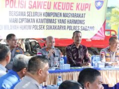 Saweu Keude Kupi, Kapolres Sabang Serap Aspirasi Warga Gampong Kuta Barat