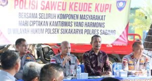 Saweu Keude Kupi, Kapolres Sabang Serap Aspirasi Warga Gampong Kuta Barat