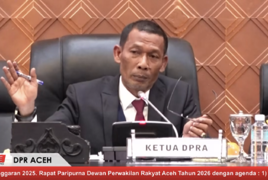 DPRA Gelar Paripurna LKPJ Gubernur Aceh TA 2025 dan Bentuk Pansus Evaluasi