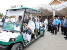 Bank Aceh Serahkan Buggy Car untuk Permudah Mobilisasi Jamaah di Asrama Haji Embarkasi Aceh