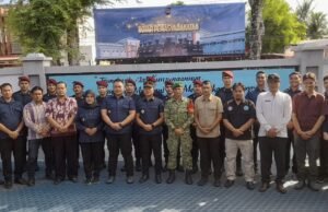 Babinsa Koramil 02/Sukakarya Hadiri Apel dan Razia Gabungan di Rutan Kelas IIB Sabang