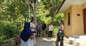 Babinsa Koramil 02/Sukakarya Dampingi Kegiatan Monitoring Rumah Bantuan Warga Aneuk Laot