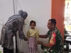 Babinsa Cot Bau Dampingi Posyandu, Warga Antusias Cek Kesehatan Balita dan Lansia