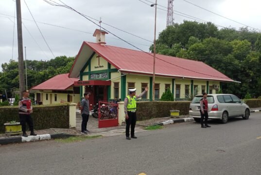 Polres Sabang Turunkan Personel Pengamanan Ibadah Kenaikan Isa Almasih di Sejumlah Gereja