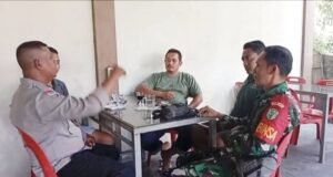 Babinsa dan Bhabinkamtibmas Aneuk Laot Ajak Pemuda Jaga Kamtibmas dan Jauhi Narkoba