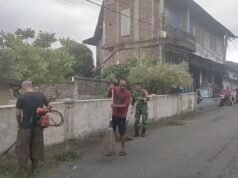 Awali Pagi dengan Aksi Nyata, Babinsa Kuta Ateuh dan Warga Gotong Royong Bersihkan Lingkungan Jurong M. Thaib