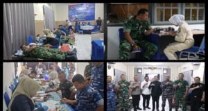 Wujud Kepedulian Kemanusiaan, Kodim 0112/Sabang Berpartisipasi dalam Bakti Sosial Donor Darah HUT Ke-70 Penerbangan TNI Angkatan Laut