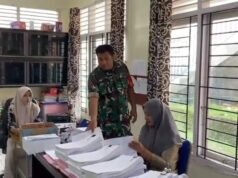 Perkuat Data Teritorial, Babinsa Ie Meulee Laksanakan Puldata Demografi Bersama Perangkat Gampong