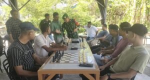 Babinsa Kuta Ateuh Ajak Peserta Turnamen Catur Kota Sabang Junjung Tinggi Sportivitas