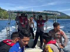 Kapolres Sabang Bersama Masyarakat Bersihkan Jaring Pukat di Perairan Wisata Iboih