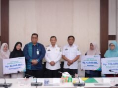 Perkuat perlindungan pekerja, Pemko Sabang Serahkan Santunan JKM dan Beasiswa Rp280,5 Juta kepada Ahli Waris