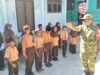 Babinsa Koramil 02/Sukakarya Latih PBB Siswa SD Negeri 17 untuk Hadapi LKBB 2026