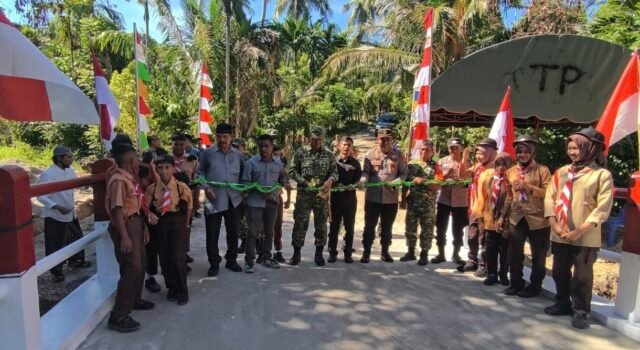 Kodim 0112/Sabang Resmikan Jembatan Armco di Paya Seunara, Akses Warga Kini Lebih Mudah dan Aman