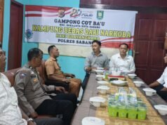Polres Sabang Gelar Program Kampung Bebas dari Narkoba di Gampong Cot Ba’u