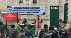 Bentengi Prajurit dari Bahaya Narkoba, Kodim 0112/Sabang Gelar Kegiatan Sosialisasi P4GN