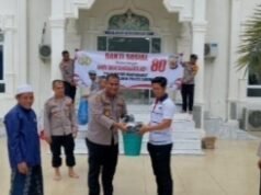 Polsek Sukakarya Polres Sabang Gelar Bakti Religi di Masjid Jamik Baitul Muna