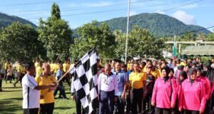Polres Sabang Gelar Olahraga Bersama Semarakkan Hari Bhayangkara Ke-80