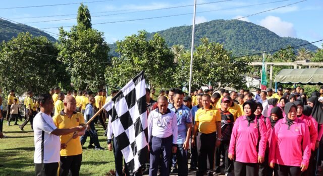 Polres Sabang Gelar Olahraga Bersama Semarakkan Hari Bhayangkara Ke-80