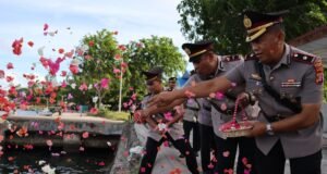 Upacara Tabur Bunga Hari Bhayangkara Ke-80, Polres Sabang Kenang Jasa Pahlawan Di Perairan Sabang